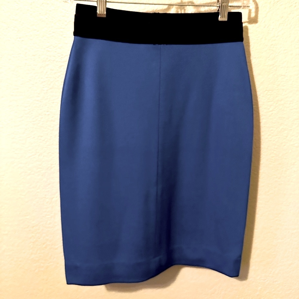 !NEW! BCBGMaxAzria Blue Knee-Length Pencil Skirt (Stretchy Material!)